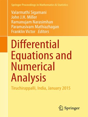 cover image of Differential Equations and Numerical Analysis